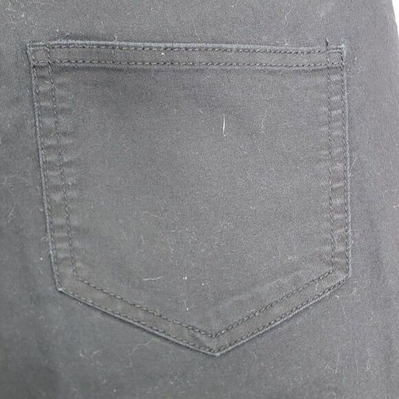 H&M Womens Black Slim Fit Jeans Size 8 Dark Wash Black 5 Pocket Stretch - Picture 8 of 8